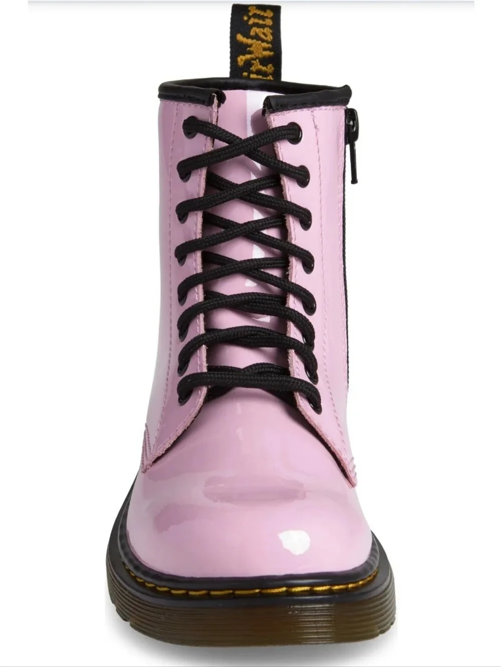 Dr. Martens 1460 8-Eye Patent Boot - Girls - Pale Pink